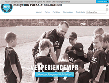 Tablet Screenshot of maryvilleparks.org